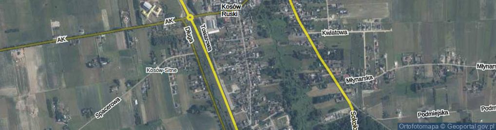 Zdjęcie satelitarne Kolejowa ul.